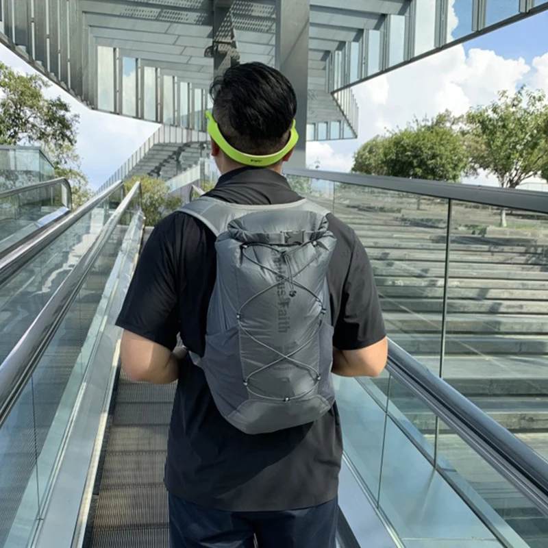 WHITE FISHTAL Storage Waterproof Nylon Shoulders Backpack Adventure Travel Swim Unisex 3M Reflective Backpack