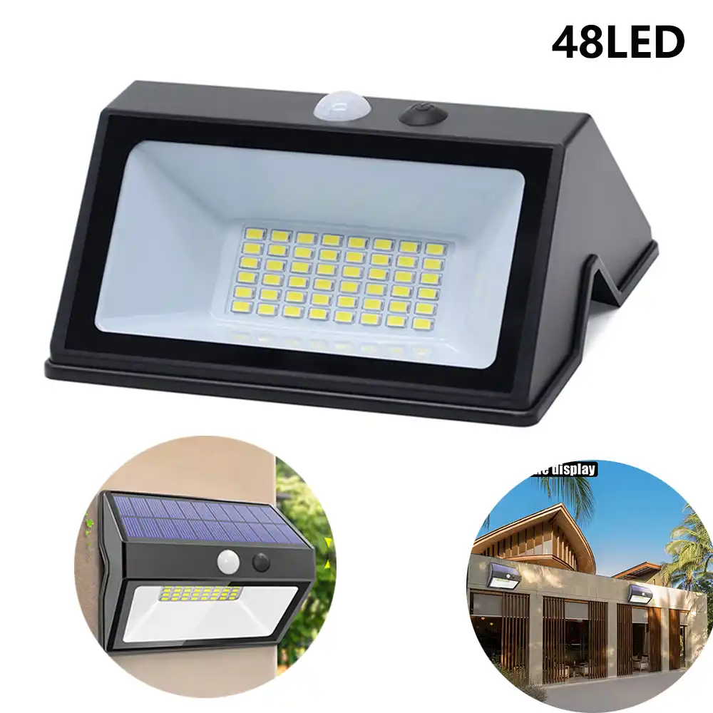 Infrared Sensing Of Human Body 48leds Solar Ed Wall Light Smart Human Body 48leds Solar Ed Wall Light