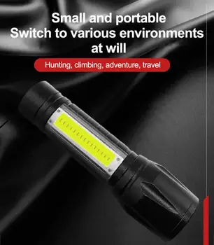 

Multifunctional Led flashlight Ultra Bright torch Camping light 3 switch Mode waterproof Zoomable Bicycle Light Outdoor lamp