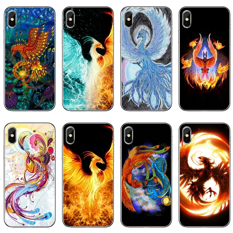 Мягкий чехол The rising Fire Phoenix bird Art для Samsung Galaxy J8 J7 J5 Prime pro J3 A3 A5 A7 2018 2017 2016 | Мобильные
