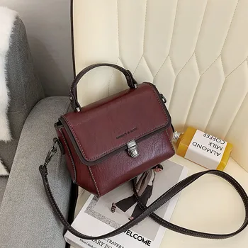 

Small square bag 2020 new solid color shoulder bag Messenger bag