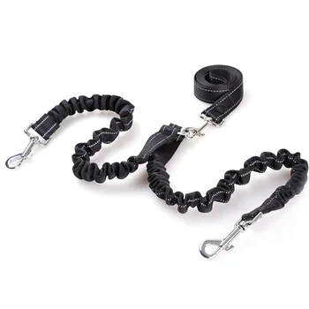 

Double Leashes Two Dogs Walking Leads Elastic Buffer Traction Rope Nylon Pet Running Training Chain Pet Accessory