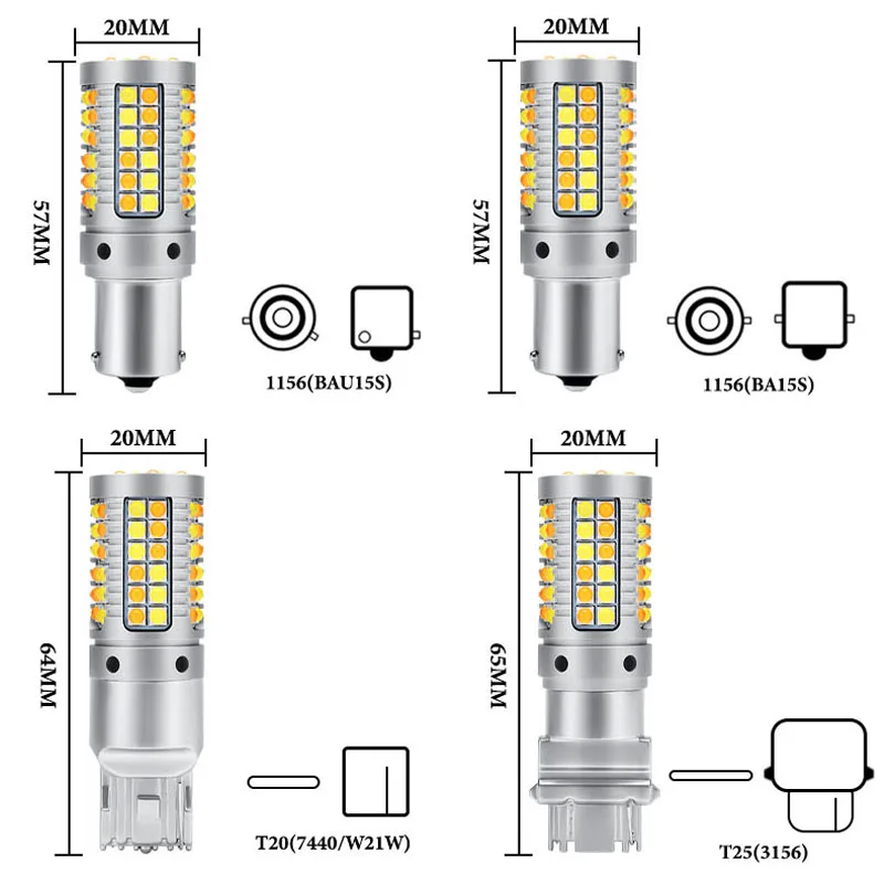 DRL светодиодный W21W p21w py21w 3156 7440 69 светодиодный Bau15s ba15s Canbus DRL ходовой светильник s& светильник сигнала поворота двойной режим DRL светодиодный все в одном