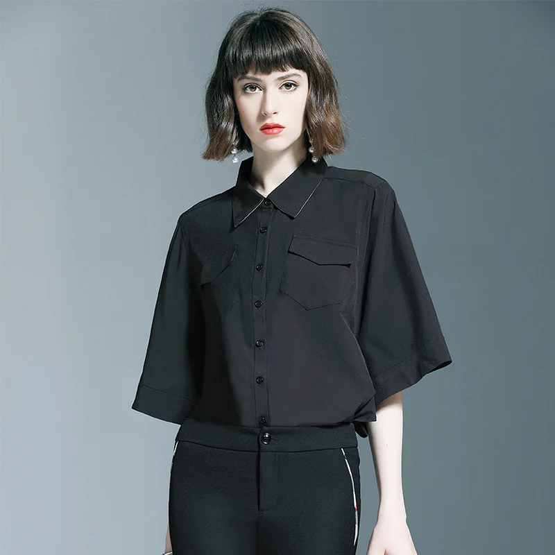 New BURDULLY women Trench Coat England Style short coat double breasted outer wear women's clothes female - Цвет: 6182 shirt