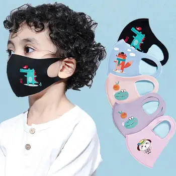 

5Pc Child Anti Saliva Sponge Mouth Mask Washable Dustproof Reusable Face Mask