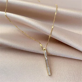 

Fashion Clavicle Chain Necklace for Women Exquisite Imitation Shell Gold Necklace Elegant Ladies Party Jewelry