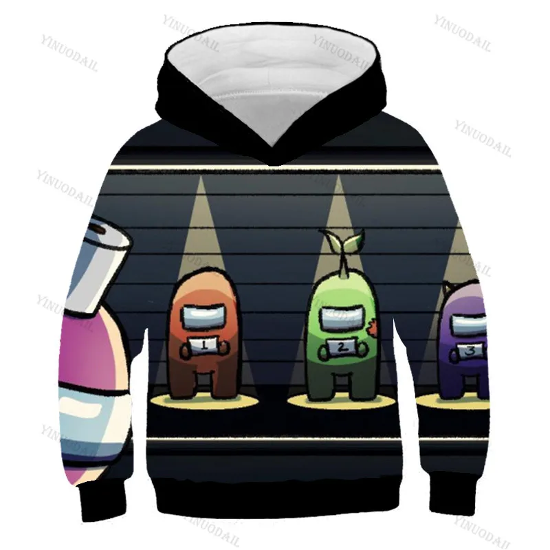 

Kids 3D Print Game Among Us Hoodie Autumn Winter Boys Girls Cartoon Sweatshirt Children Anime Pullover Harajuku Escolar Sudadera