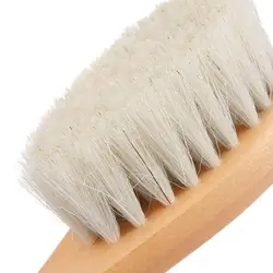 TYY Care Kit de masaje para bebé, Material de seguridad para la salud del bebé, herramientas de aseo, 2 unids/set/juego, peine de seguridad de madera para bebé, pelo de lana