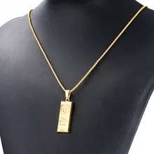Новинка, ожерелье MGOLD WE TRUST для мужчин и женщин, Золотая подвеска, ожерелье в стиле хип-хоп Новинка, ожерелье MGOLD WE TRUST для мужчин и женщин, Золотая подвеска, ожерелье в стиле хип-хоп