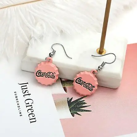 Simple Earring 3UMeter индивидуальные серьги модные летние серьги Милые простые серьги женские серьги в виде бутылок - Окраска металла: Simple Earring