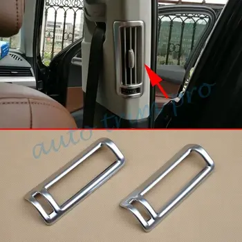 

Rear Air Flow Vent Cover Fit For Audi Q7 2016 2017 2018 Accessories Chrome Interior Moulding PartsTrim