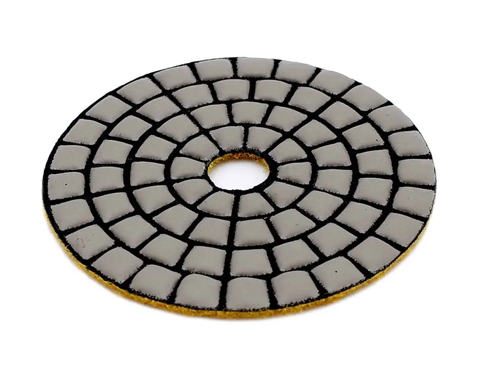 RIJILEI 7PCS 4inch Super Diamond dry polishing pad longer life Sharp For Granite Marble Concrete floor Aggressive grinding disc