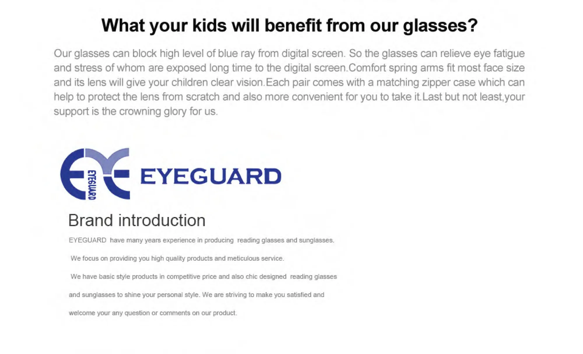 EYEGUARD синий светильник, блокирующие компьютерные очки для детей, защита от ультрафиолета, антибликовые линзы для мальчиков