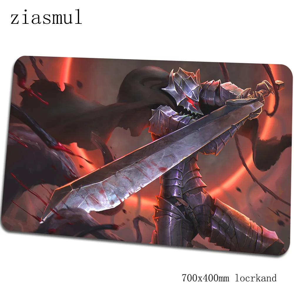 Коврик для мыши berserk 700x400x3 мм игровой коврик для мыши большой коврик для геймера HD печатная игровая компьютерная настольная клавиатура со встроенной мышью высококачественные игровые коврики - Цвет: Size 700x400x3mm