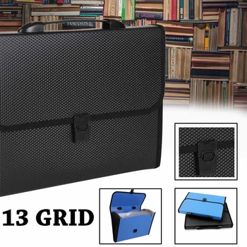 

Document Bag File Folder Portable Accordion Expanding A4 File Folder Large Capacity File Filing Bag Laptop Business Work Bag