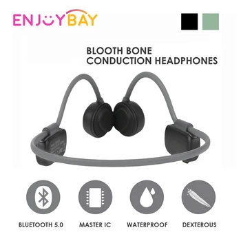 

BH528 Bluetooth 5.0 Bone Conduction Headset IP56 Sweatproof Open Ear Wireless Headset w/ Mic Touch Control Magnetic Charging