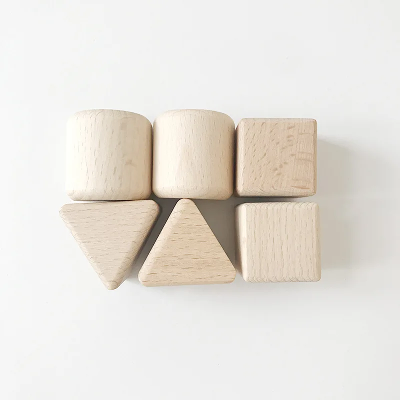 

Import Building Blocks Shape Matching Building Blocks Toy No Paint Solid Wood Early Childhood Educational Children 0-1-2-Year-Ol