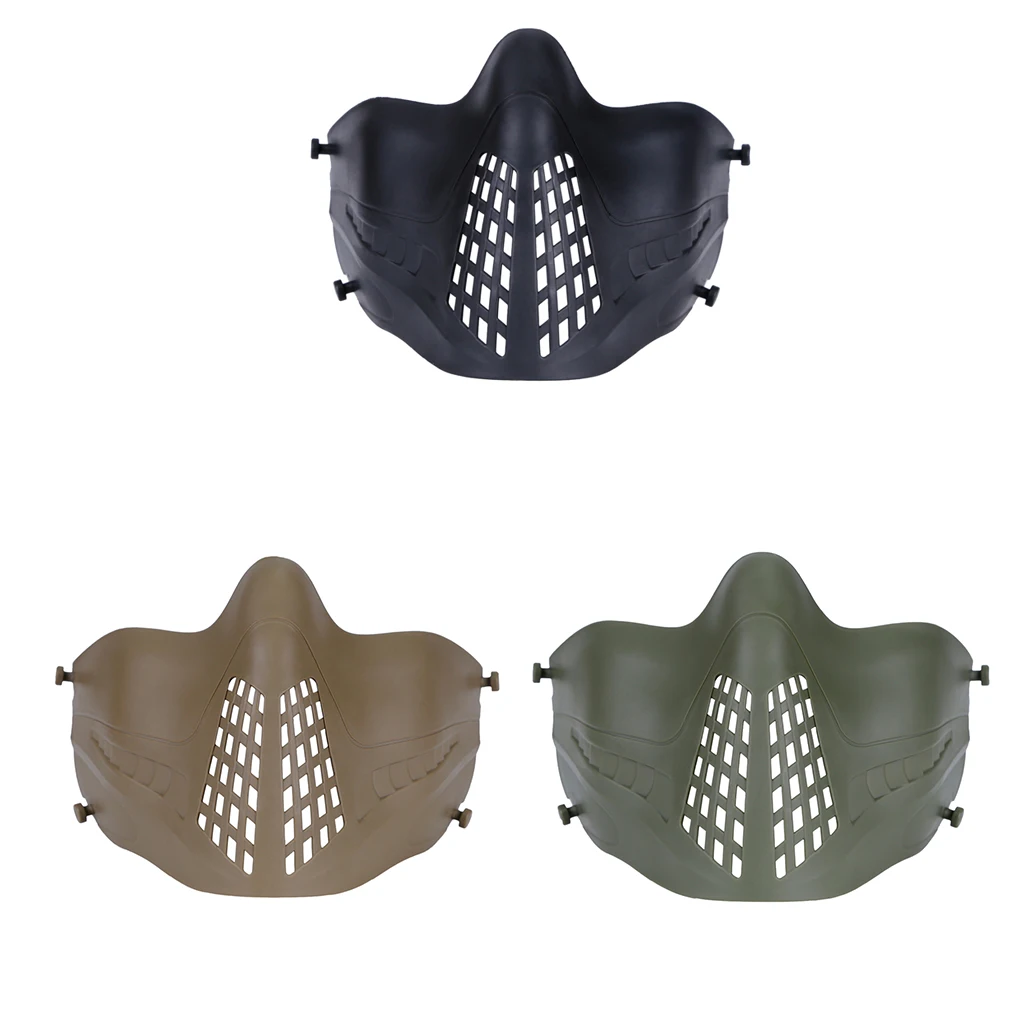 Hunting Shooting Protective Mask Two Pattern Headband System Outdoor Impact Protection Mask