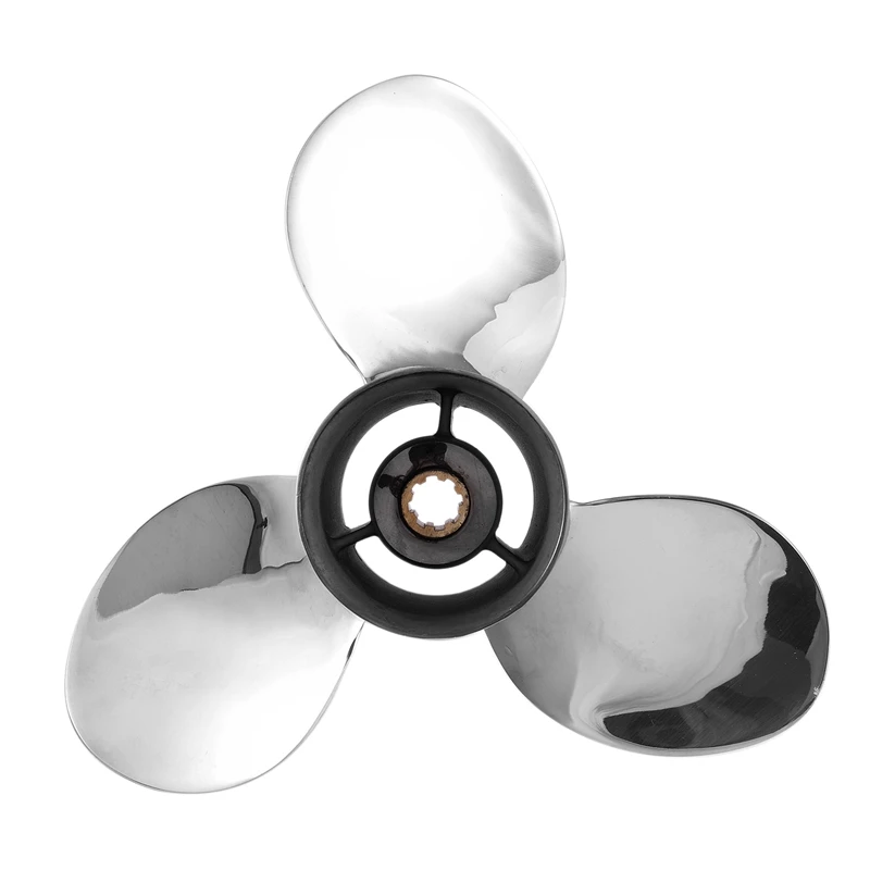 Stainless Steel Outboard Propeller 9-1//4X11 for Yamaha 9.9-20HP Engines
