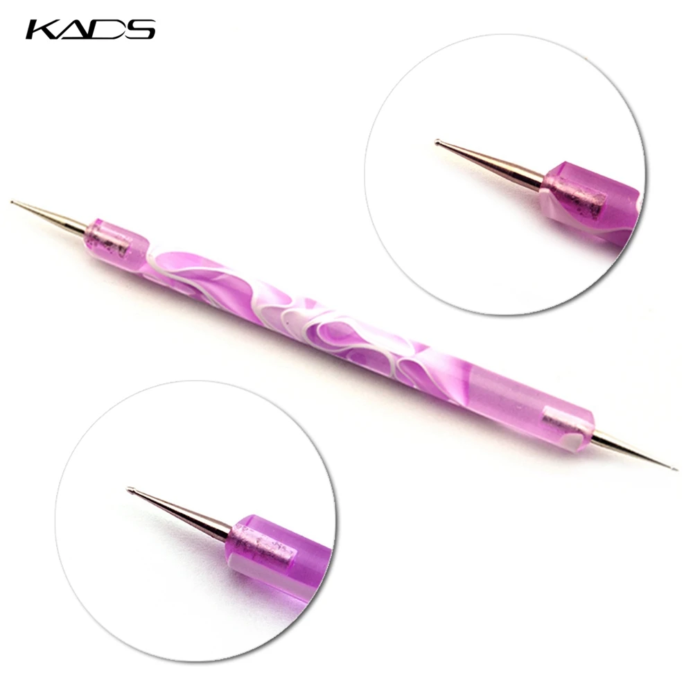 Оранжевый KADS Спираль Расставить Инструмент 2-полосная Nail Art Расставить Инструмент с Spiral Ручка для Горный Хрусталь 1 шт - Цвет: Оранжевый