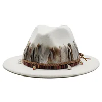 New Brand Soft Wool Felt Hats Floppy Wide Brim Fedora For Women men Snake skin Jazz Cap Lady Winter Panama Hat