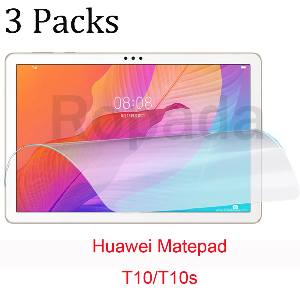 samsung tablet holder 3 Packs soft PET screen protector for Huawei Matepad T10 T10s T 10 10S protective tablet film touch screen pen for android