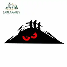 EARLFAMILY 13cm x 13cm Monster Red Eyes Peeper Scary Fine Decal Funny Car Stickers Waterproof Anime Bumper Trunk Truck Graphics