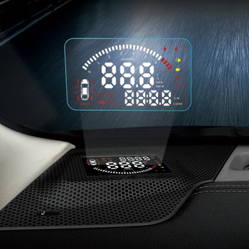 

HUD Car Head Up Display Windshield Screen Projector Security Alarm Overspeed RPM Voltage Warning For Jeep Cherokee KL 2015-2020