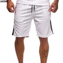 LOOZYKIT летние мужские цветные подходящие Повседневные Шорты Для тренировок бодибилдинга с карманами, узкие шорты для пробежек, пляжные шорты