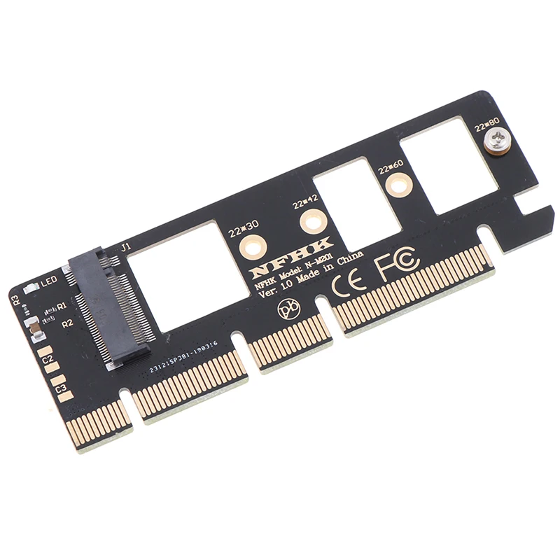 NGFF-llave M M.2 NVME AHCI SSD a PCI-E PCI Express 3,0 16x x4, convertidor de tarjeta de expansión de adaptador para XP941 SM951 PM951 A110 SSD