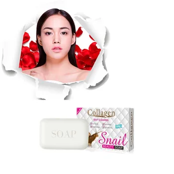 

Hand-made cleansing soap snail protein extract wrinkle-resistant whitening blackness and acne-dispelling cleansing bath lotion