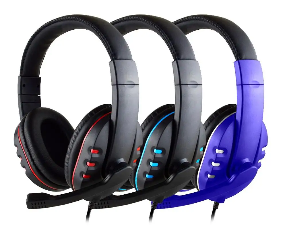 Professional Gamer Headset for Computer PS4 Gaming Headphones Adjustable Bass Stereo PC Wired Headset With Mic Gifts 3 5mm PS4