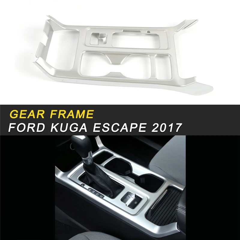 

Central Control Cup Holder Frame Cover Trim Frame Sticker Interior Accessories for Ford KUGA Escape 2017 2018