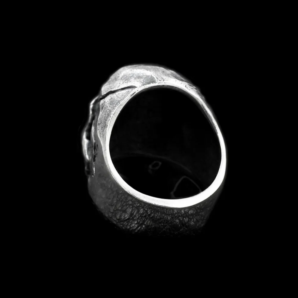 EYHIMD мужское кольцо с черепом Calvarium готическое из нержавеющей стали 316L для