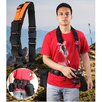 

Utility Photography Lens Belt Adjustable Pouch Camera Bag For Canon/Nikon/Sony camera backpack сумка для фотоаппарата G30