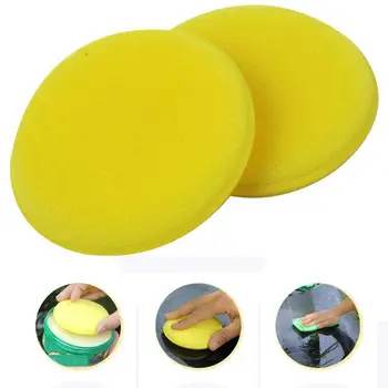 

12 Pcs Car Wax Polishing Sponge Foam Hand Sponge Wax Applicator Padded Sponge Yellow Buffer Detail Care Wash Clean Sponge