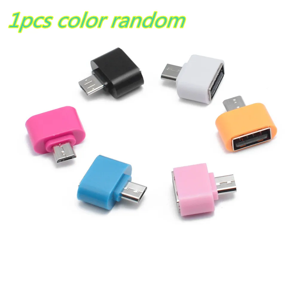 2/10 шт. стиль мини OTG USB кабель OTG адаптер кабель с разъемами микро-usbи USB конвертер для планшетный ПК с системой андроида - Цвет: 1pc color random