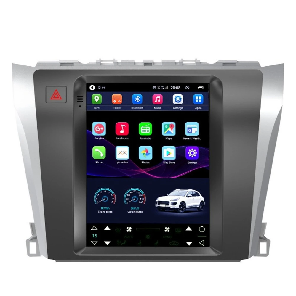 Автомобильный мультимедийный плеер на Android с GPS-навигацией в стиле Тесла для TOYOTA