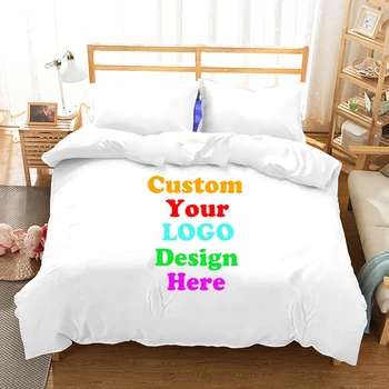 

Support Customized Bedding TO Your Logo or Your photo Image Design Here For Duvet Cover Pillowcase Full Size