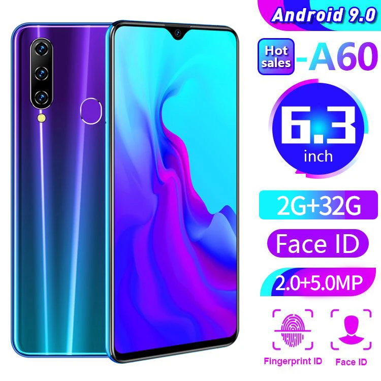 Новый смартфон A60 2 Гб ОЗУ 32 ПЗУ Cectdigi Android 9 0 4000 мАч экран с вырезом капелькой 6 26