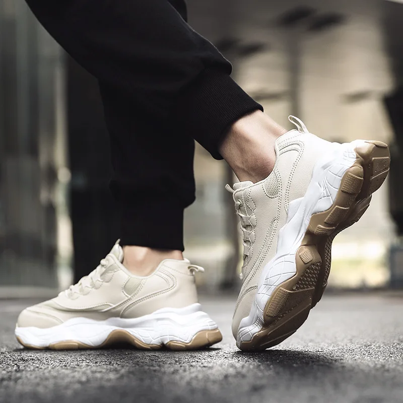 Günstig Männer Casual Schuhe Atmungsaktiv Herbst Winter Mesh Marke lace up männlichen Turnschuhe Leichte Erwachsene Mode Trend Günstige Tropfen Verschiffen
