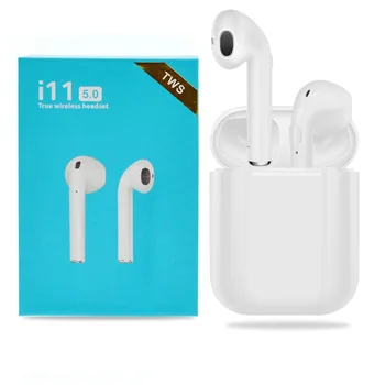 

Eson Style TWS Wireless Bluetooth 5.0 Earphone Stereo I11-touch Earbud Headset with Charging Box Mic for Iphone All Smart Phone