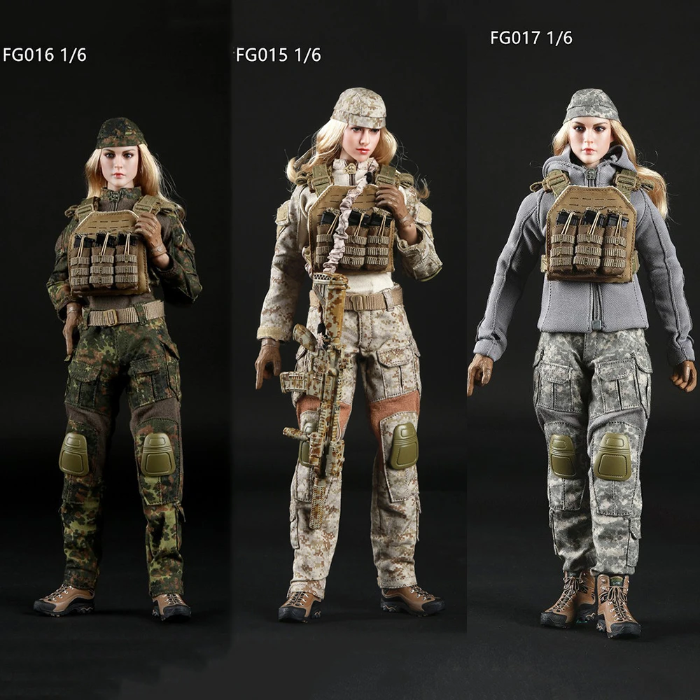 1/6 Fire Girl Toys Action Figure Accessories Tactical Female Shooter Clothing