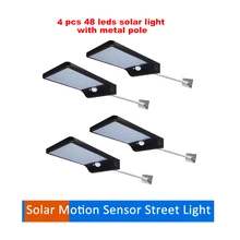2/4pcs Solar Power PIR Motion Sensor 48 LED Solar Light Wall Light In/Outdoor Garden Security Lamp security garden wall solar la
