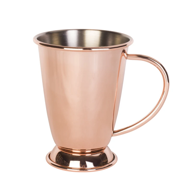 350ml food grade cocktail drinking cup copper plated stainless steel mug
