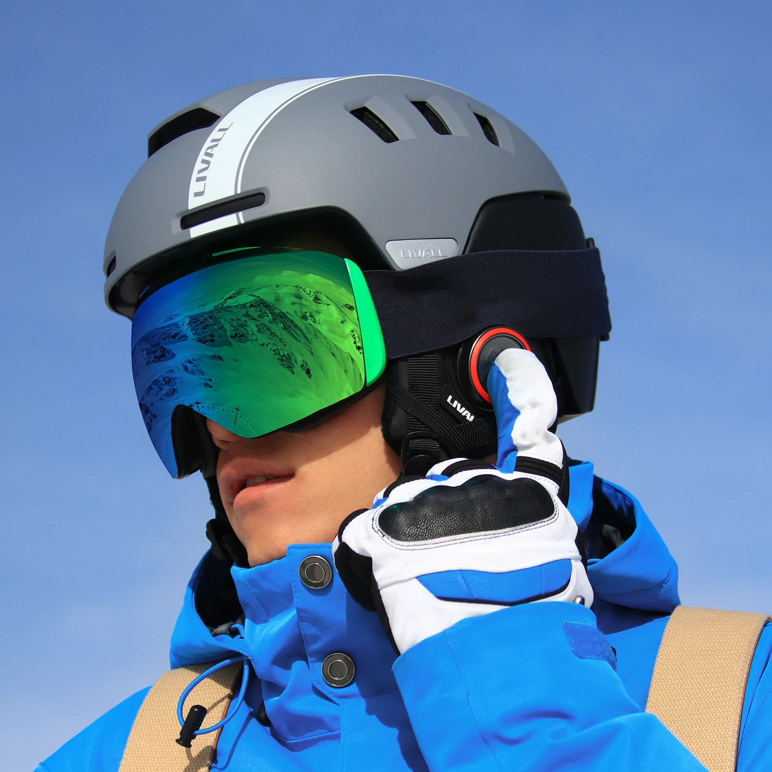 LIVALL RS1 Sport all'aria aperta sci neve casco scudo Snowboard Bluetooth  telefono casco SOS avviso Walkie Talkie altoparlante Stereo - AliExpress  Sports \u0026 Entertainment