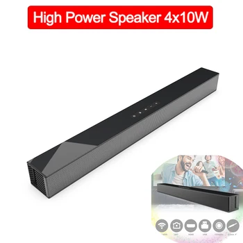 

Sound Bar for TV, 24-Inch Soundbar Wired & Wireless Bluetooth 5.0 Speaker, 3D Surround Sound Home Theatre System, Wall Mountable