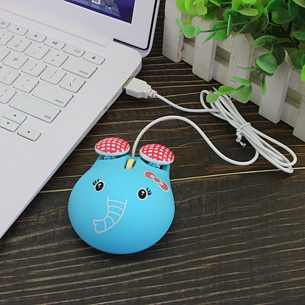 USB Wired Optical Mouse Small Hand Cute Cartoon Animal Creative Mause 3D Mini Ergonomic Gaming Mice For Desktop Computer Gamer | Компьютеры