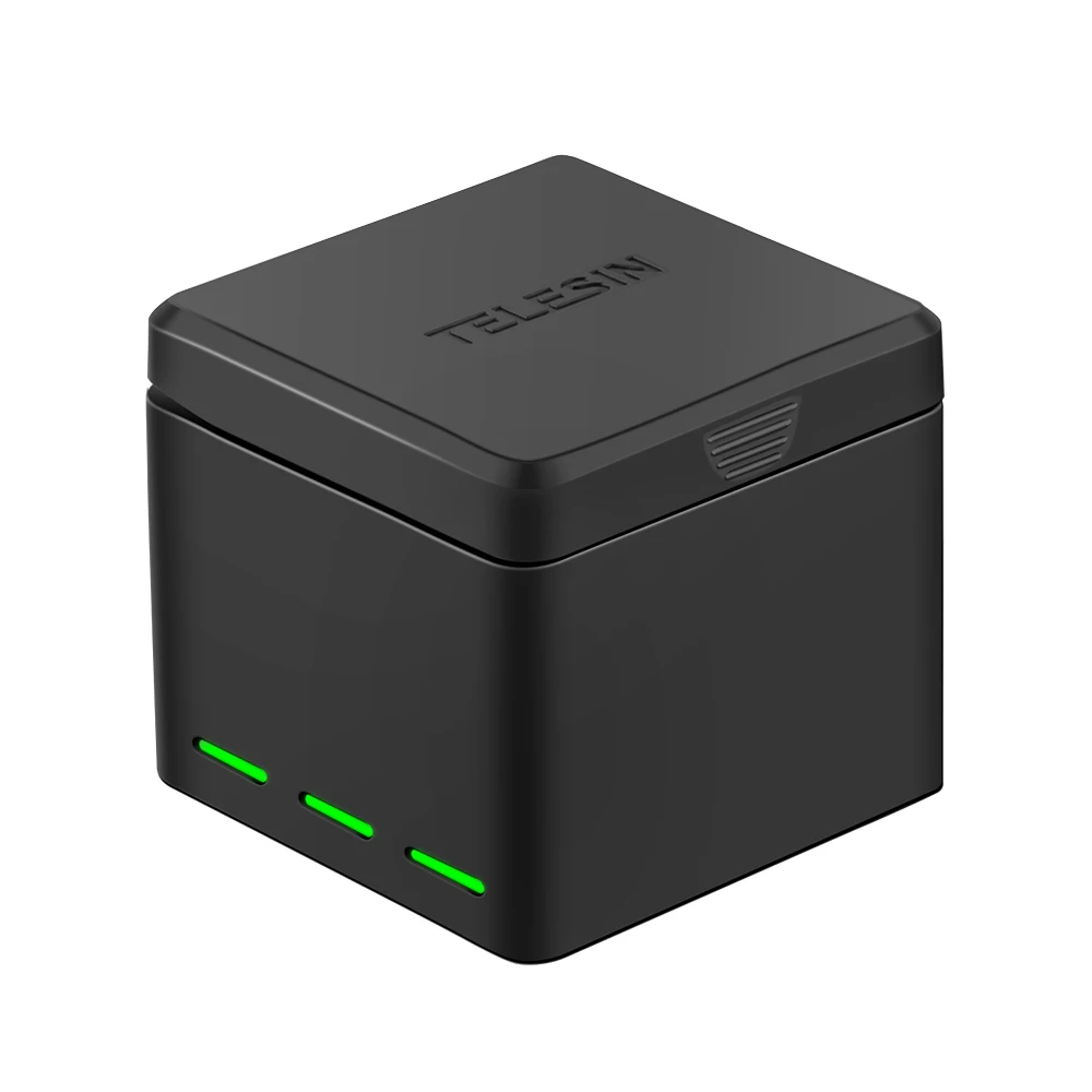Телесин 2-в-1 Батарея зарядный чехол концентратор Quick Charge 3 Порты и разъёмы для зарядки и хранения+ 2* батареи для DJI OSMO экшн Камера