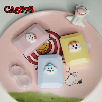 

Pocket Contact Lens Cases with Mirror Smile Cloud Box Convenient Travel Kits for Contact Lens Small Container For Outdoor CA5878